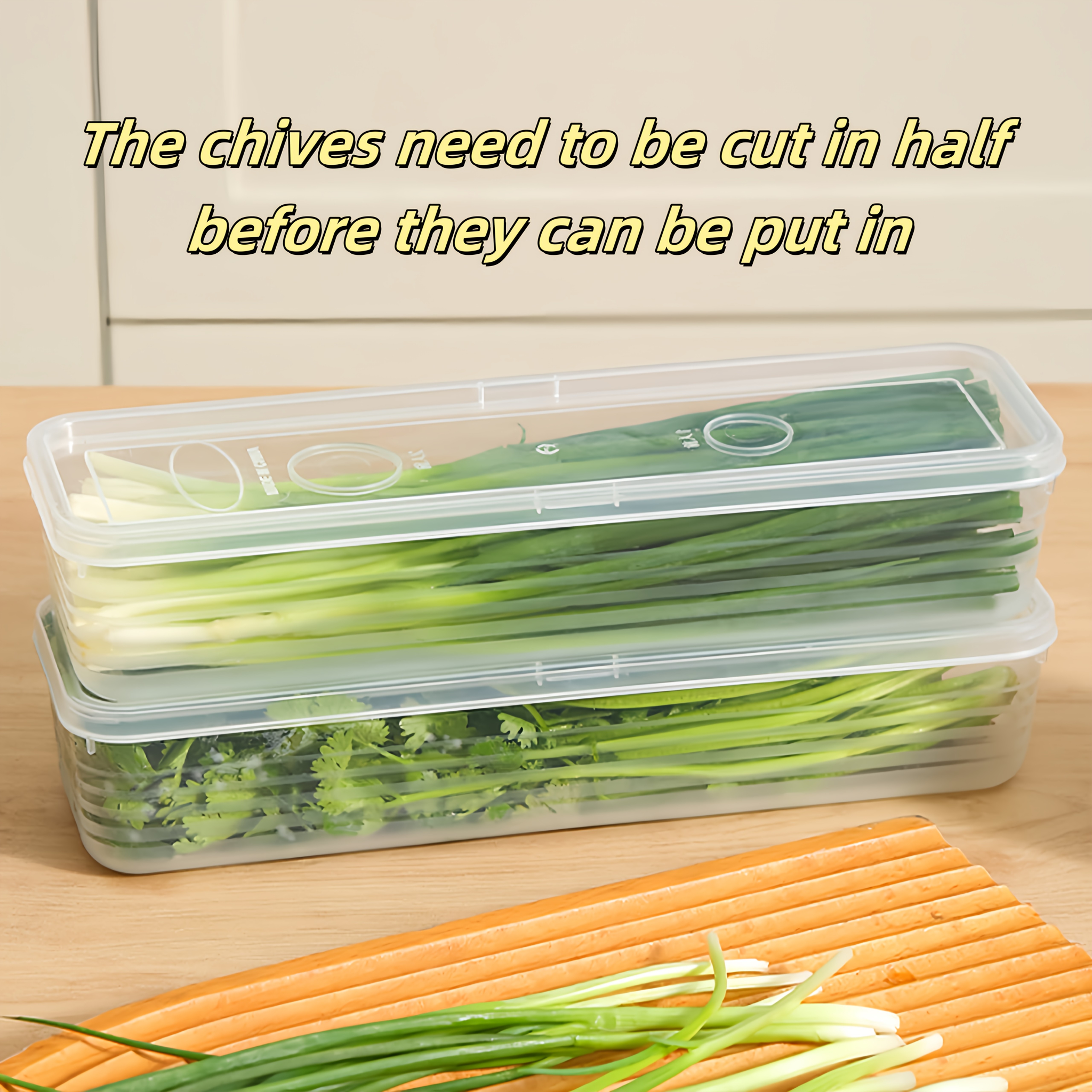 Food Storage Cupboard - 2/4/6pcs Food Vegetable Storage Containers -