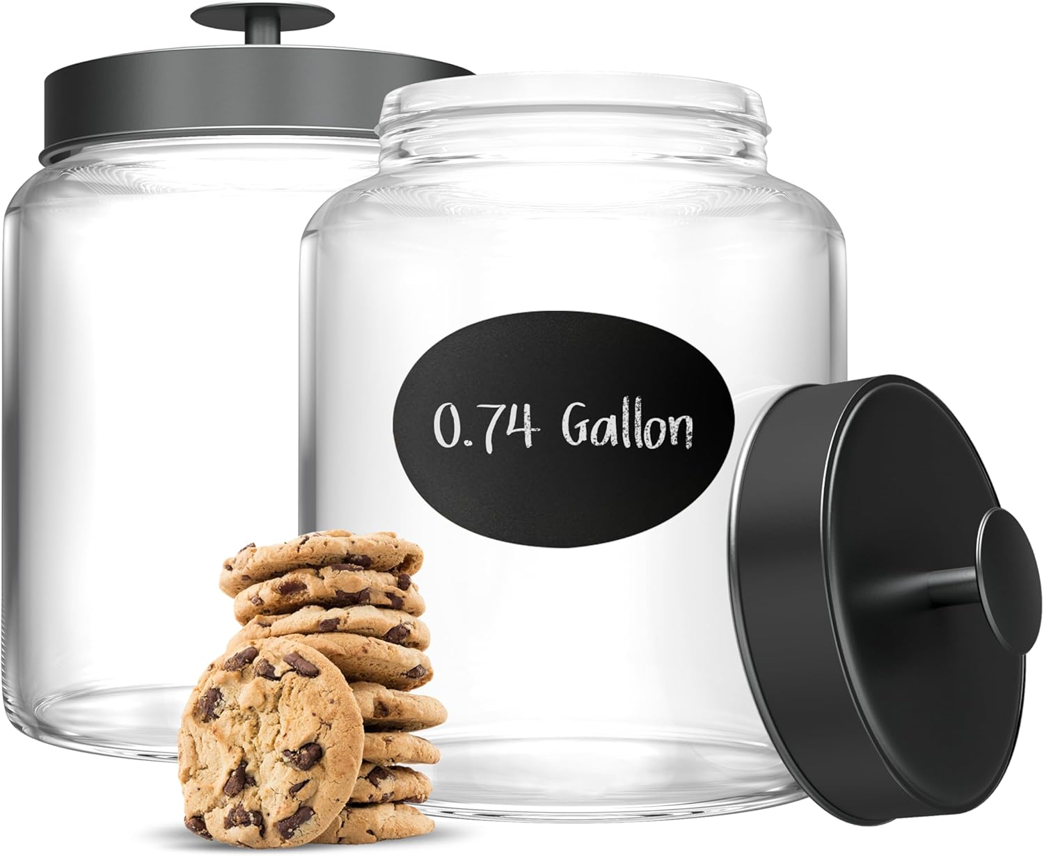 Set Food Storage - Glass Kitchen Canister Set, Food &