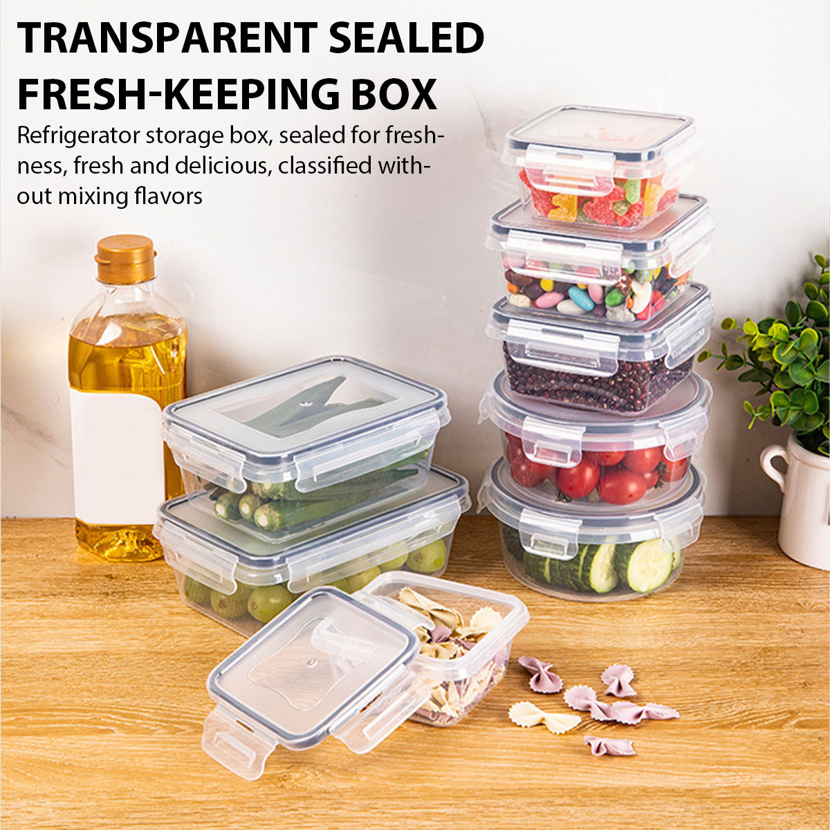 Food Storage Cupboard - 24Pcs/set Food Storage Box Set Kitchen
