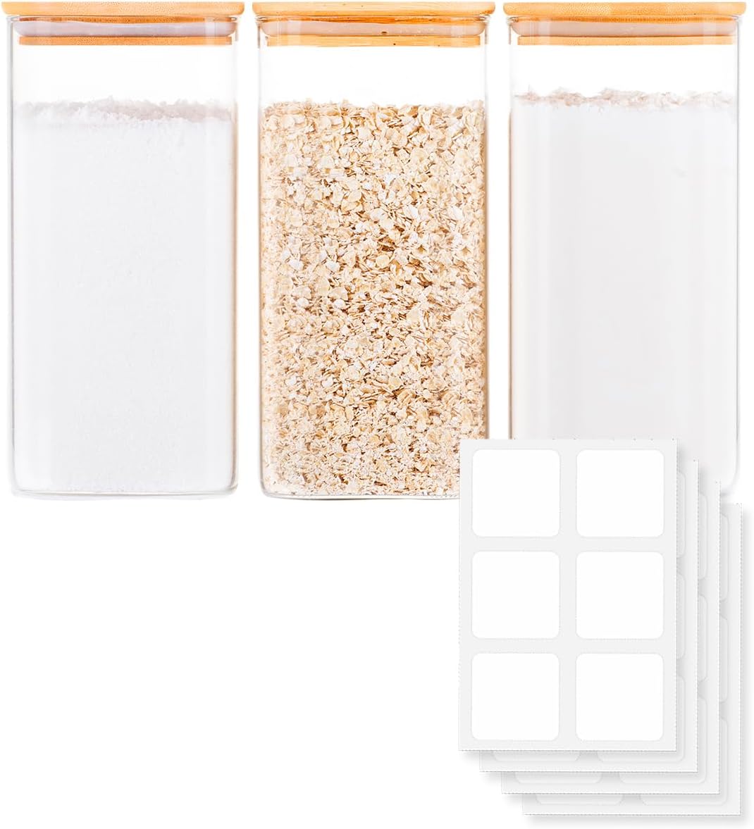 Food Storage Jars & Containers - Glass Food Storage Jars with Airtight