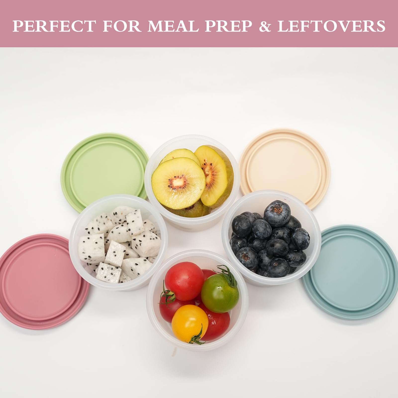 Food Storage Cupboard - Food Grade Silicone Baby Food Container,Airtight