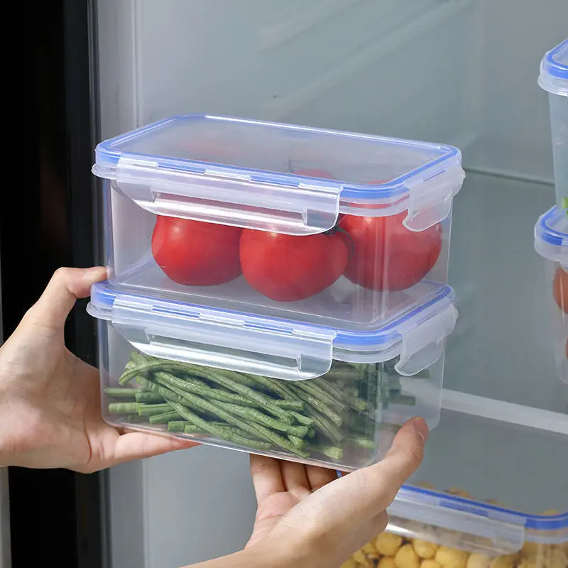 Food Storage Large - Kitchen Refrigerator Sealed Rectangular Refrigerator Storage