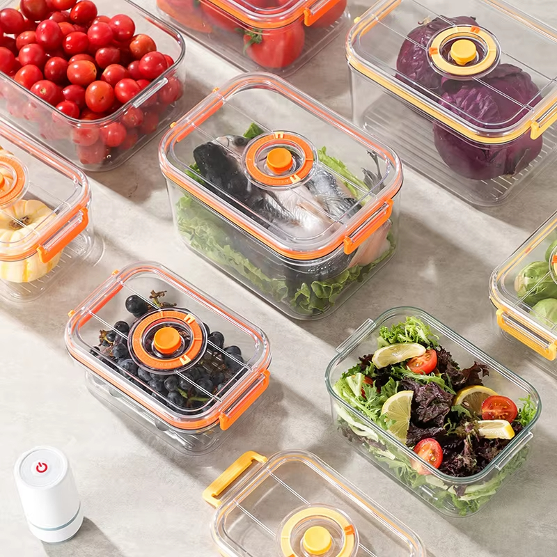 Food Storage Cupboard - Vacuum Fresh-keeping Box Refrigerator Sealed Canister