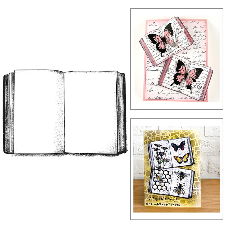 Food Storage Label - New Book Pattern Transparent Clear Stamps