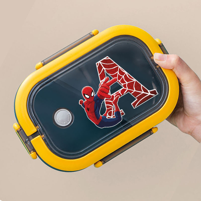 Food Storage Cupboard - Spiderman Lunch Box Cartoon Letter A-Z