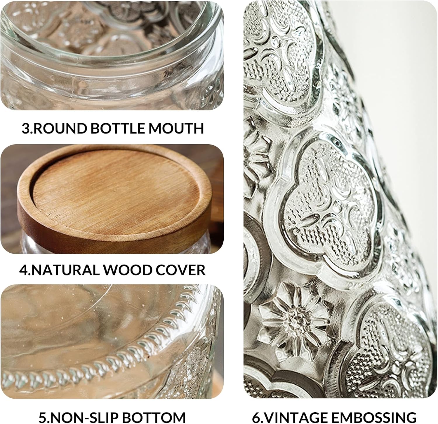 35oz/1000ml Glass Storage Jars - огляд і ціна Food Storage Jars & Containers