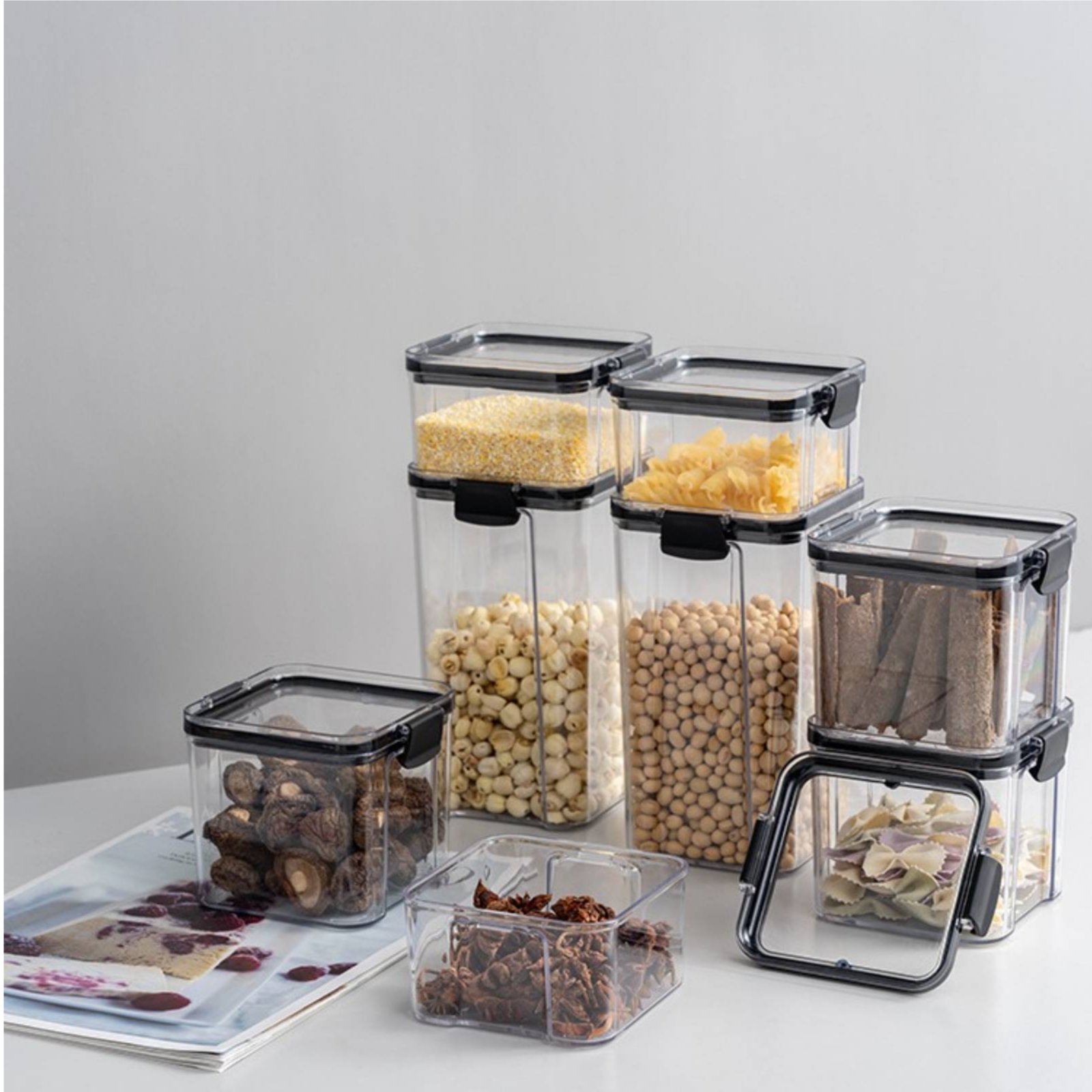 Airtight Food Storage Containe - огляд і ціна Food Storage Jars Plastic