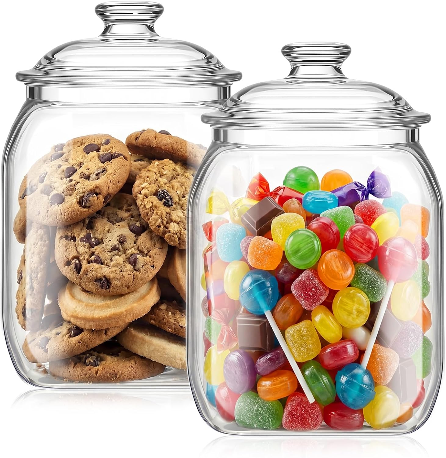 2 Pack Acrylic Cookie Candy Ja - огляд і ціна Food Storage Jars Plastic