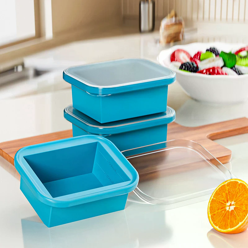 Silicone Freezing Tray With Pl - огляд і ціна Food Storage Stackable Containers