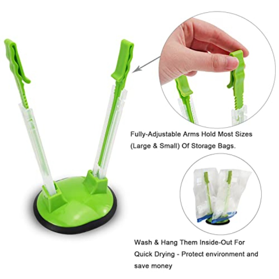Baggy Rack Hands-Free Clip Foo - огляд і ціна Food Storage Plastic Bag