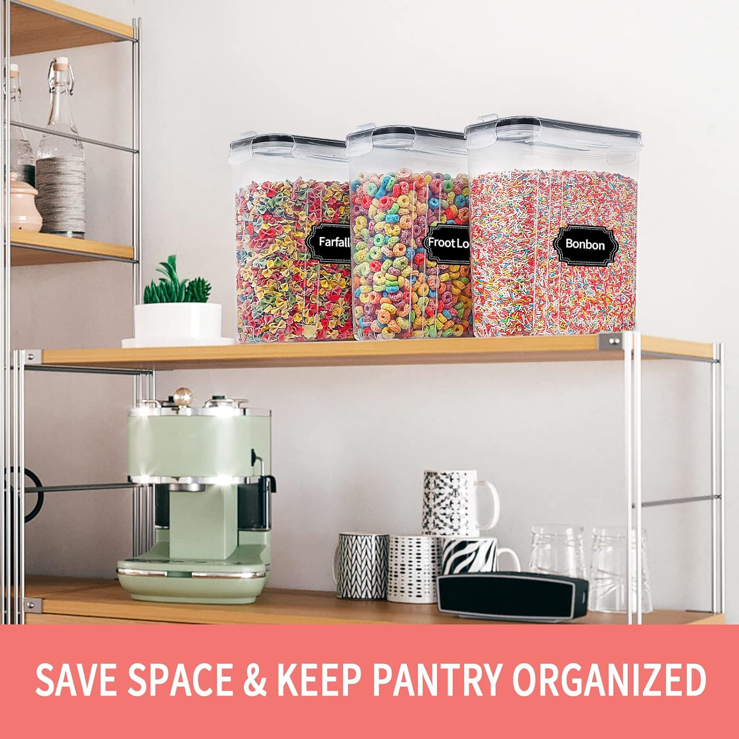 2.5L Cereal Storage Containers - огляд і ціна Food Storage Label