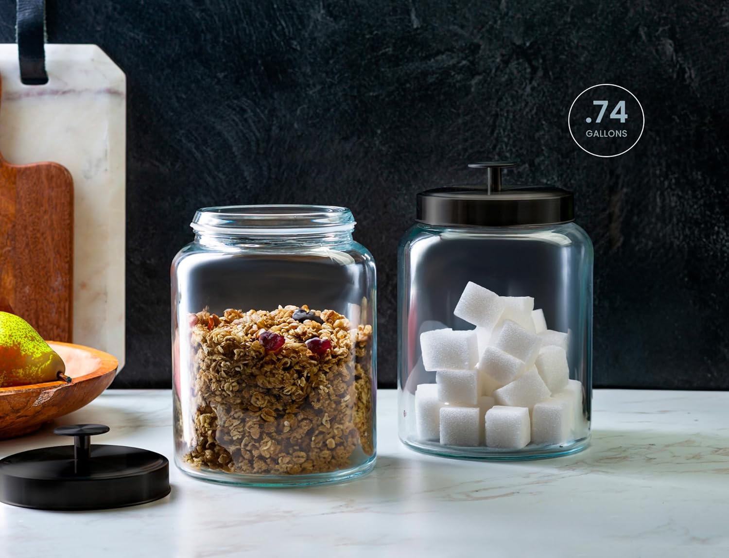 Glass Kitchen Canister Set, Fo - огляд і ціна Set Food Storage
