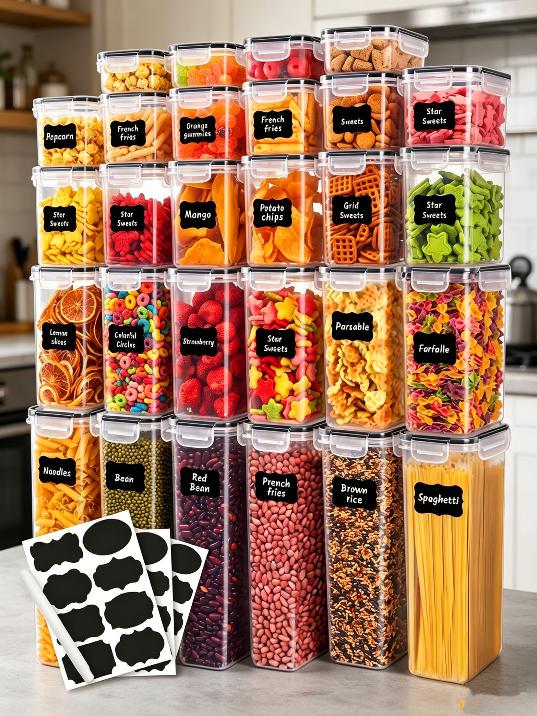 36PCS-Closed food storage cont - огляд і ціна Food Storage Label