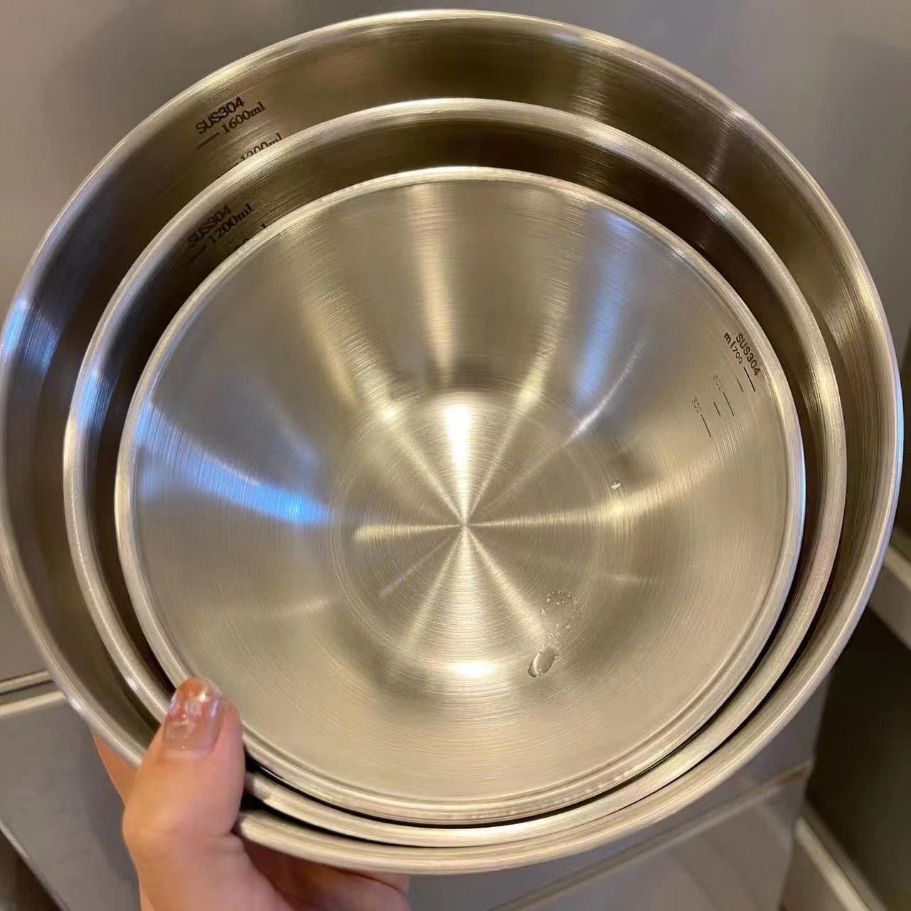 1-3 Stainless Steel Bowl Set w - огляд і ціна Food Storage Large