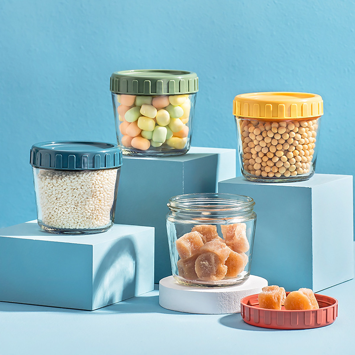1Set Sealed Glass Food Storage - огляд і ціна Food Storage Jars & Containers
