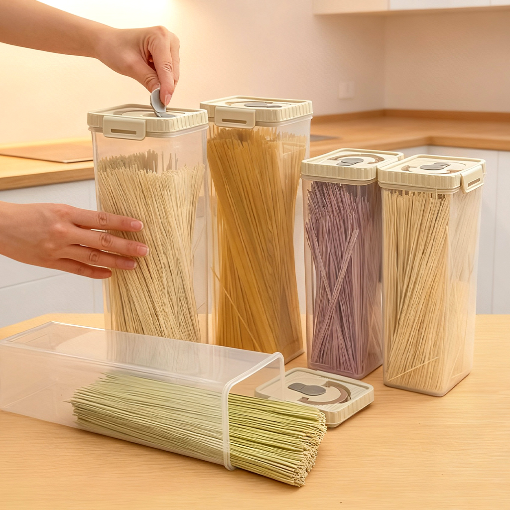 Noodles Sealed Storage Box Wit - огляд і ціна Food Storage Cupboard