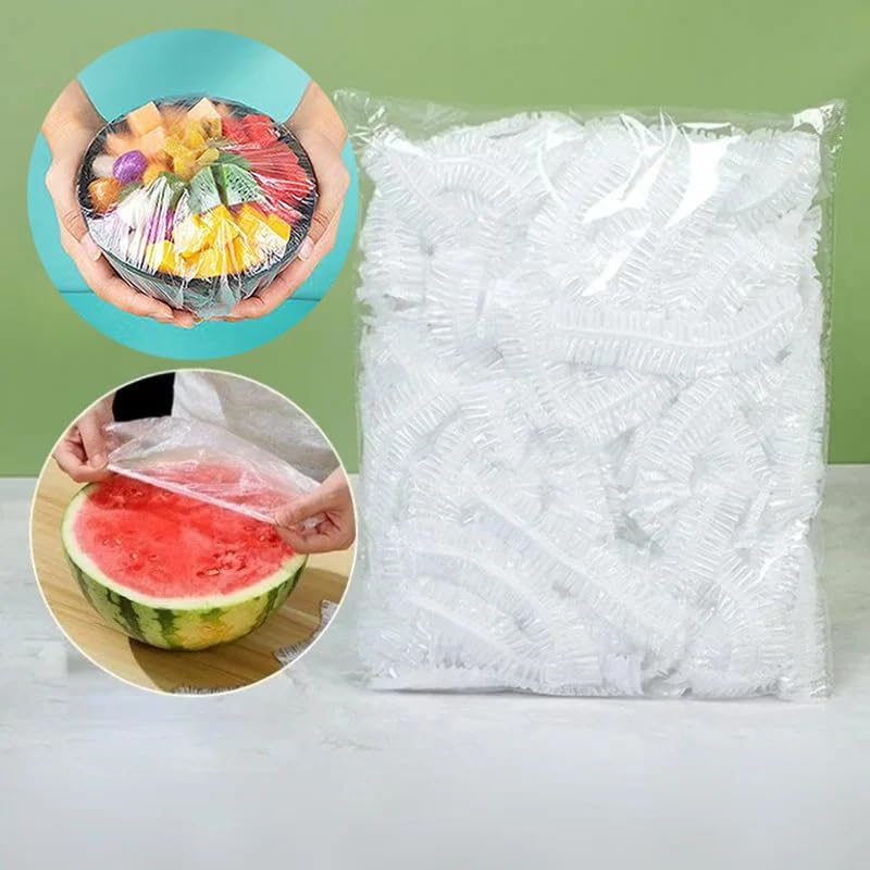 300PCS Elastic Food Covers, St - огляд і ціна Food Storage Plastic Bag