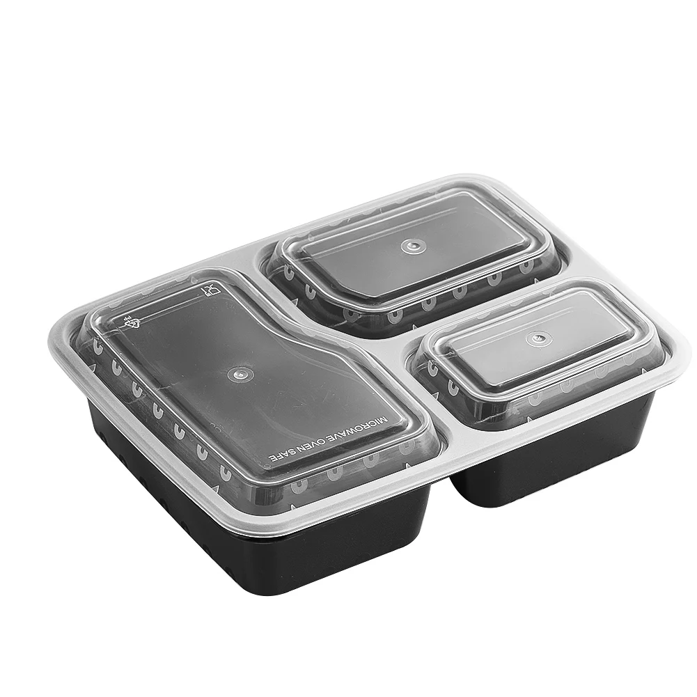 7 Pack 3 Compartment Meal Prep - огляд і ціна Food Storage Stackable Containers