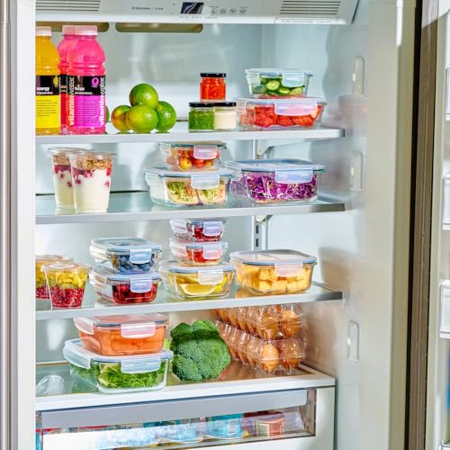 40pc Set Glass Food Storage Co - огляд і ціна Food Storage Stackable Containers