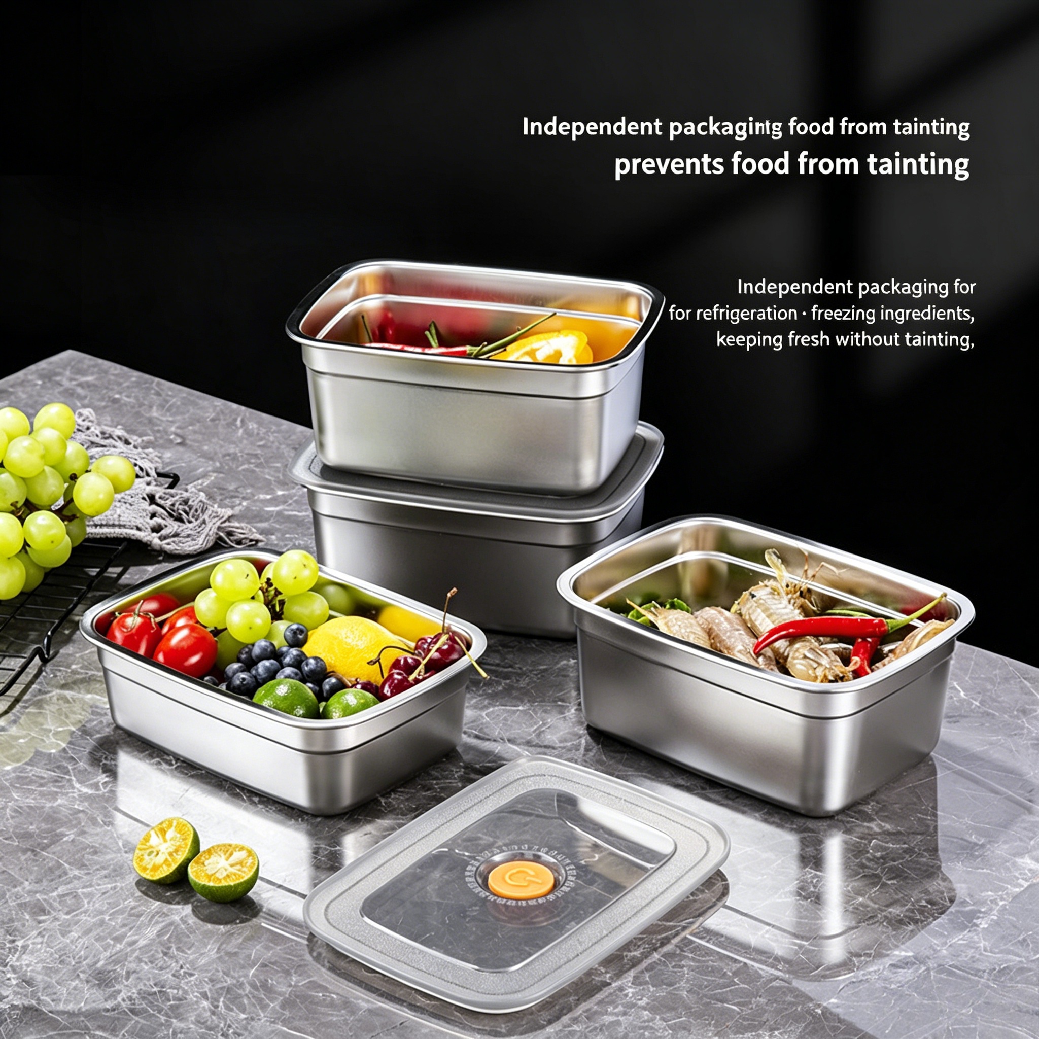 Portable Rectangular Food Grad - огляд і ціна Food Storage Quart