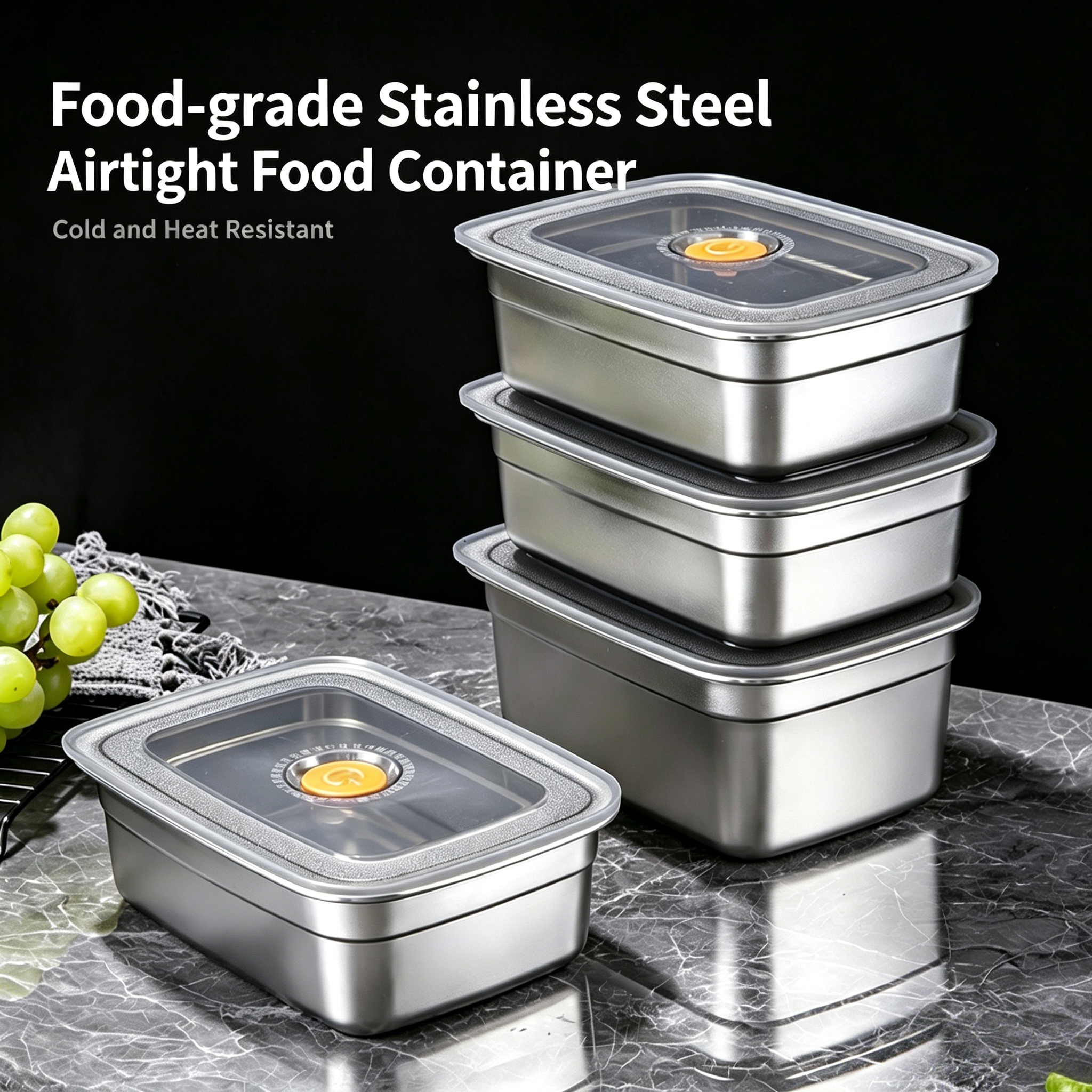 Portable Rectangular Food Grad - огляд і ціна Food Storage Quart