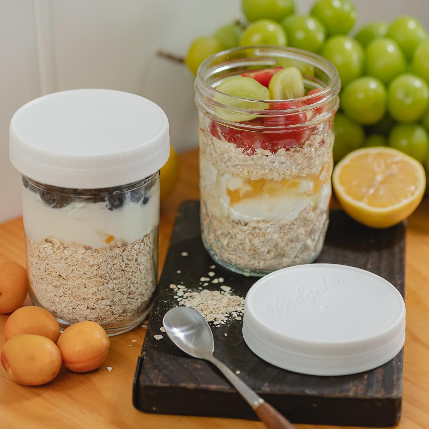 12 Pack 16 oz Wide Mouth Clear - огляд і ціна Food Storage Jars & Containers
