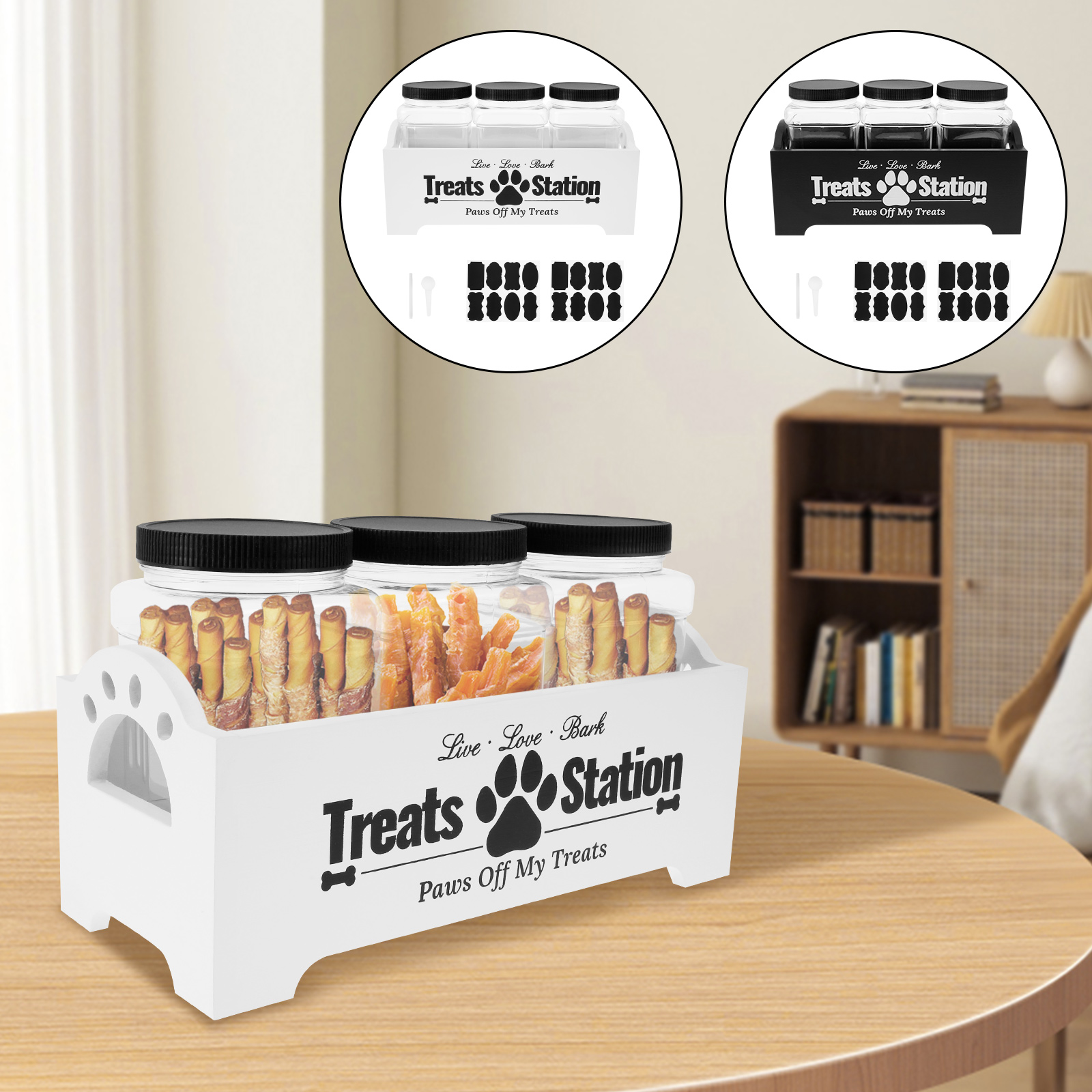 Wood Dog Food Container with 3 - огляд і ціна Food Storage Practices