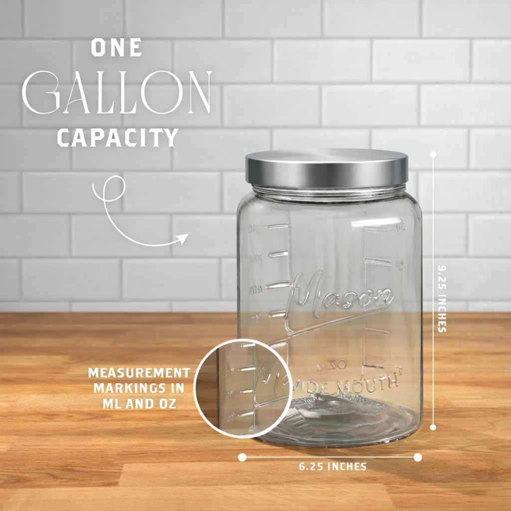 Extra Large    Jar - 1 Gallon  - огляд і ціна Food Storage Jars & Containers