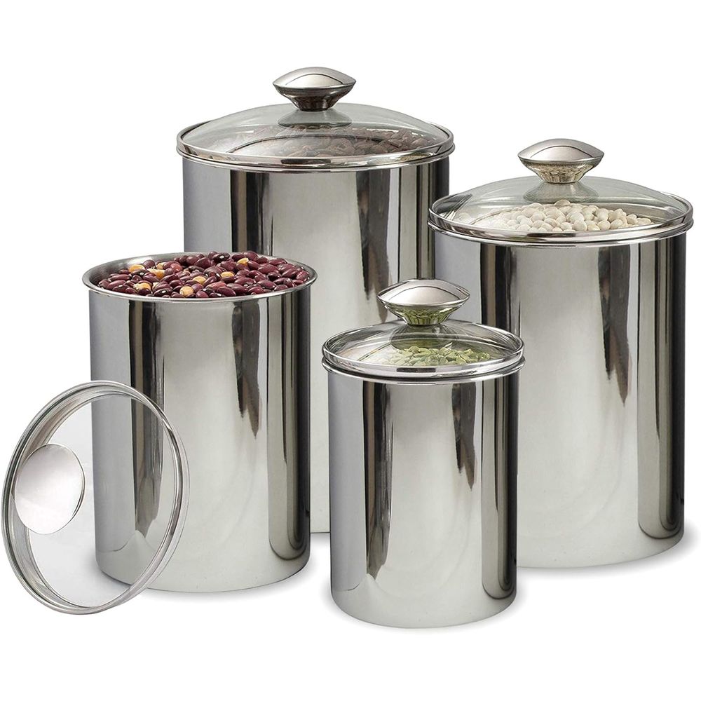 4-Piece Stainless Steel Food S - огляд і ціна Set Food Storage
