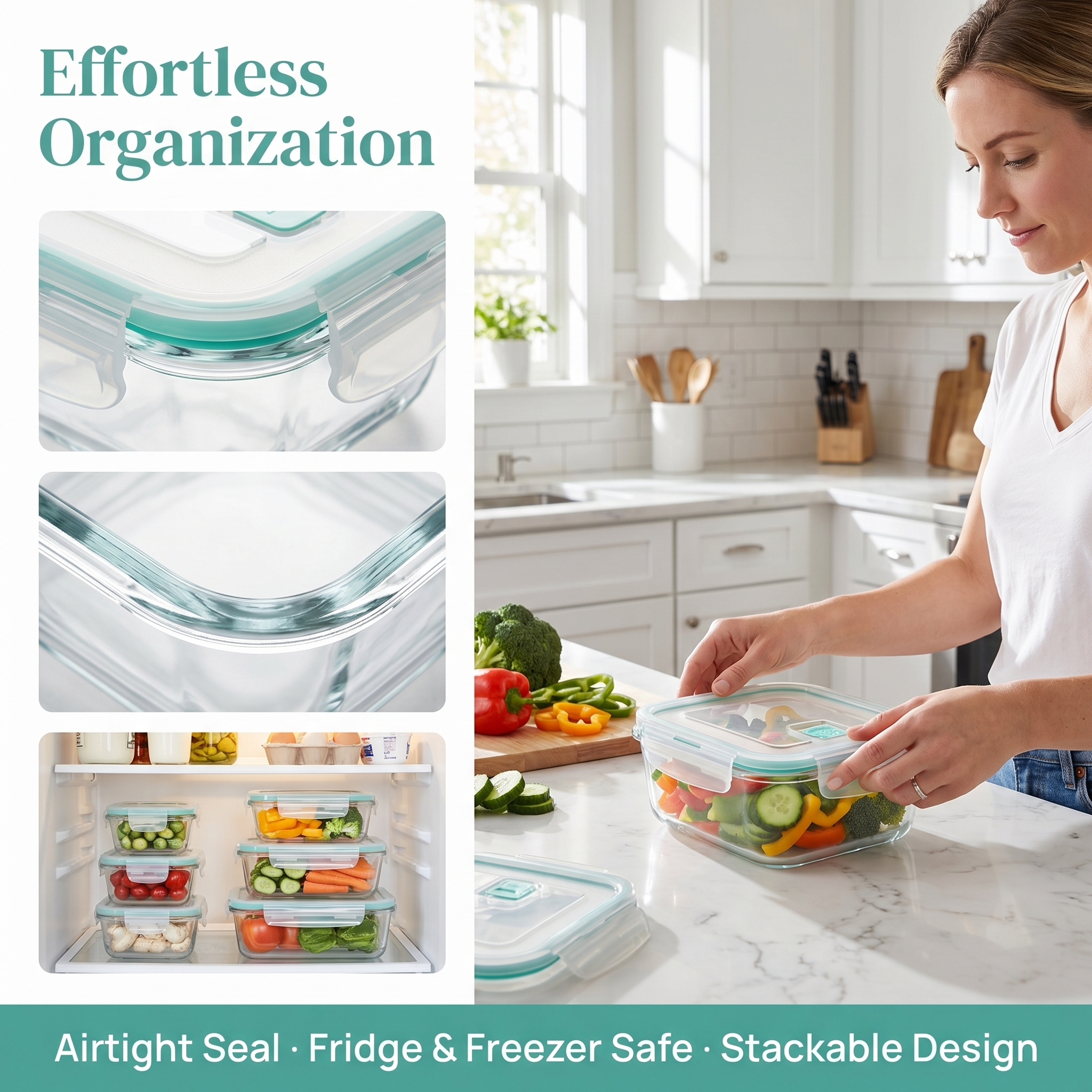 A set of 8 food storage contai - огляд і ціна Food Storage Cupboard