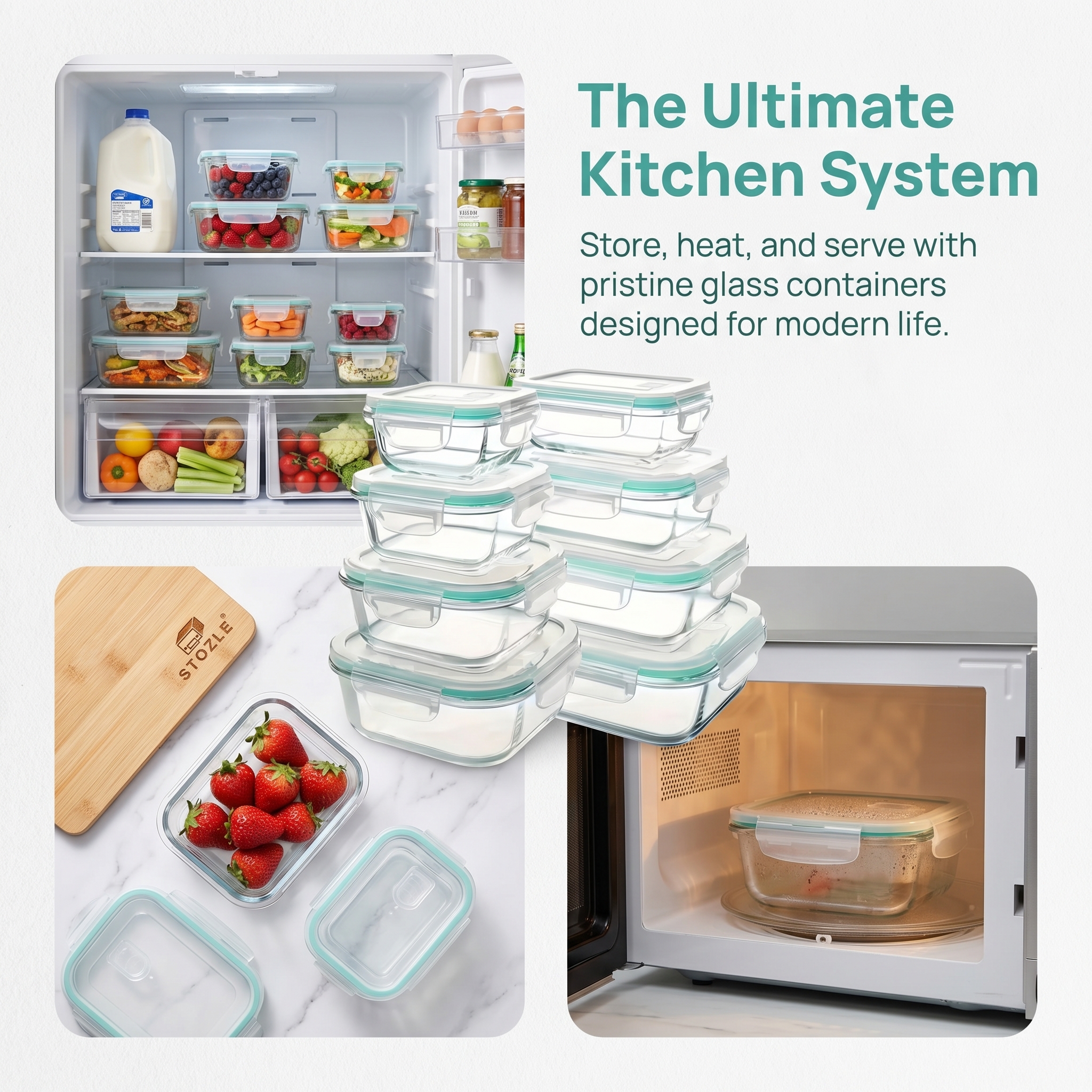 A set of 8 food storage contai - огляд і ціна Food Storage Cupboard