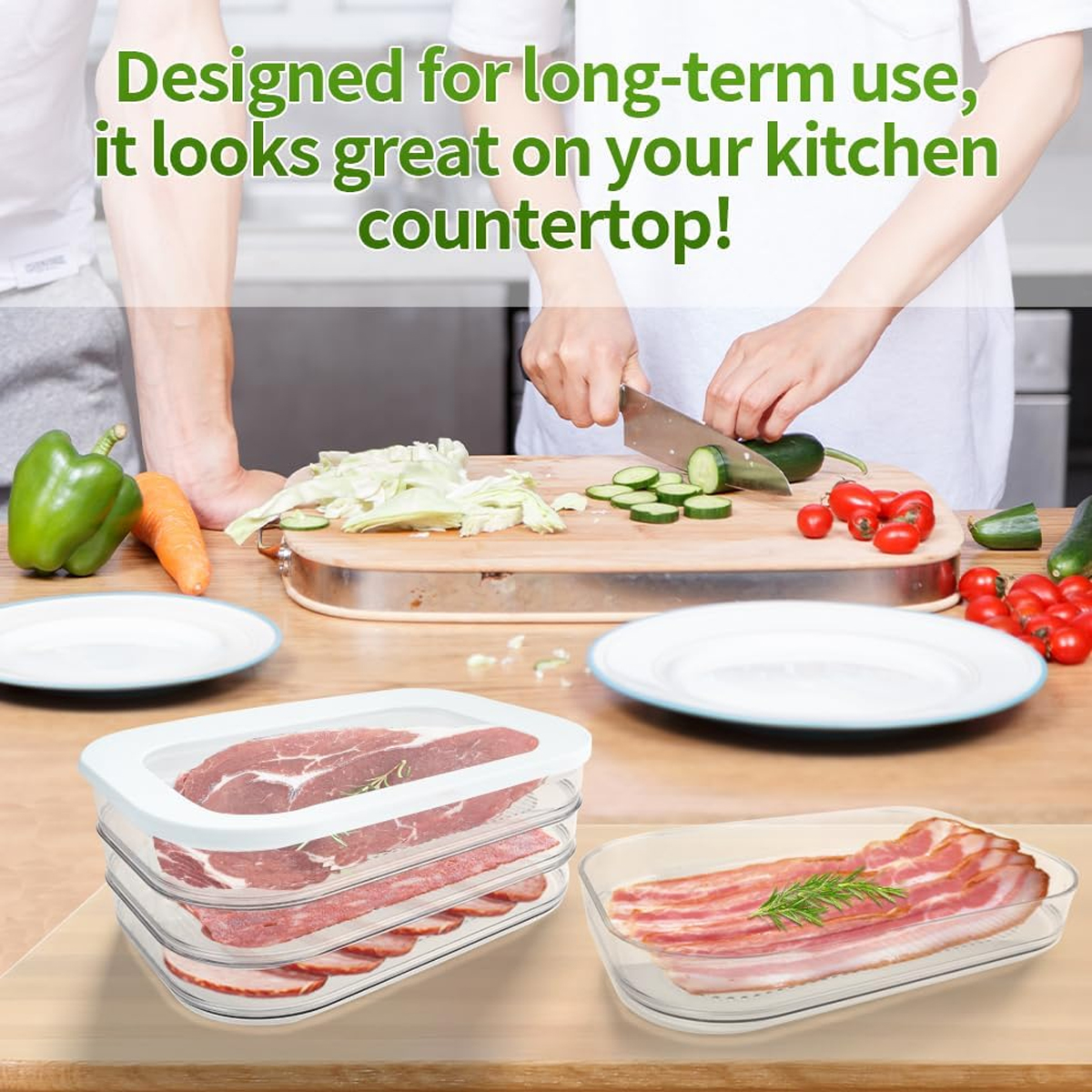 Deli Meat Container for Fridge - огляд і ціна Food Storage Stackable Containers