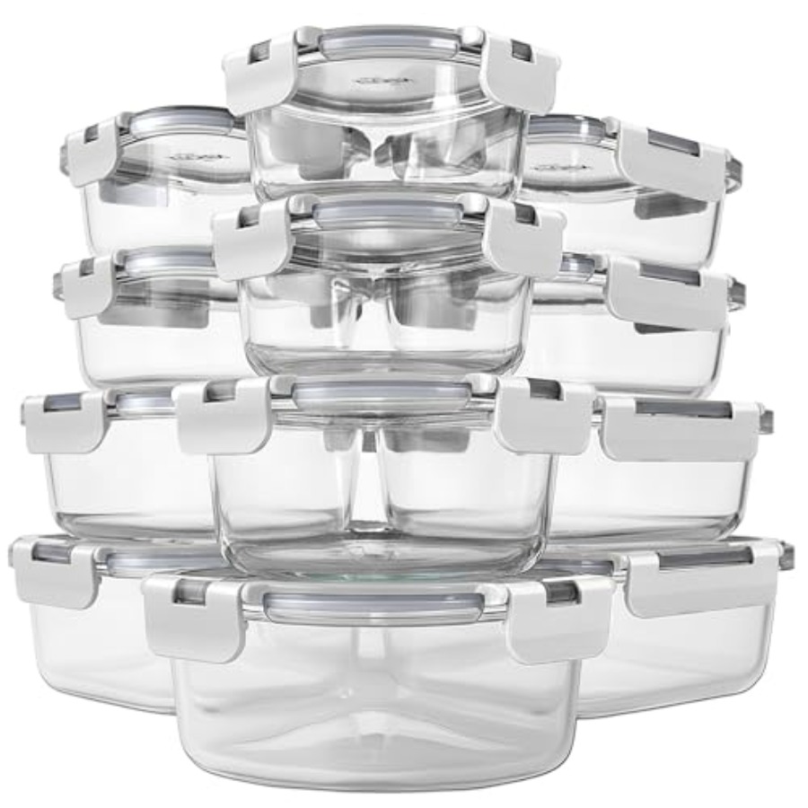 KITCHEN SHOPPE 24pc Borosilica - огляд і ціна Food Storage Glass
