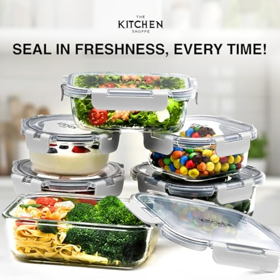KITCHEN SHOPPE 24pc Borosilica - огляд і ціна Food Storage Glass