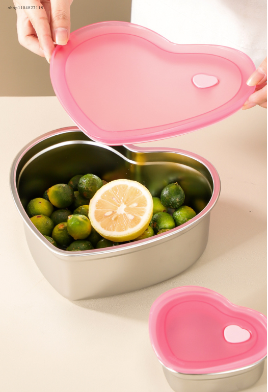 2025new304stainless steel hear - огляд і ціна Food Storage Quart