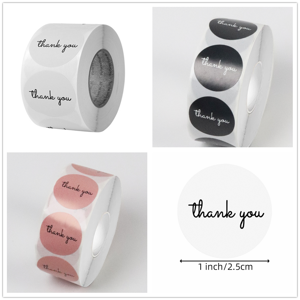 500 Thank You Stickers Roll 25 - огляд і ціна Food Storage Label