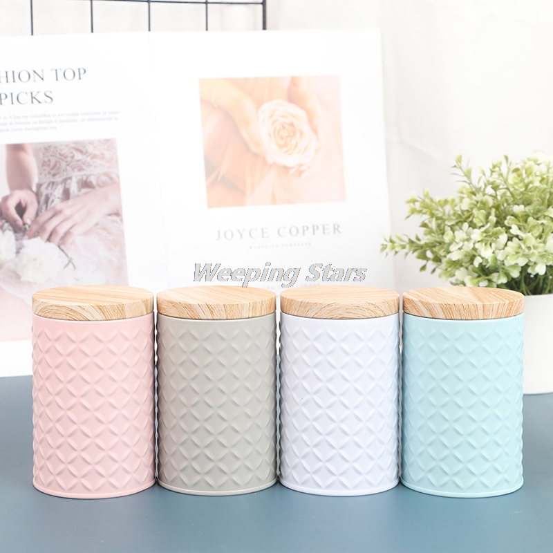 Cylindrical Wood Grain Cover T - огляд і ціна Xmas Food Storage Containers