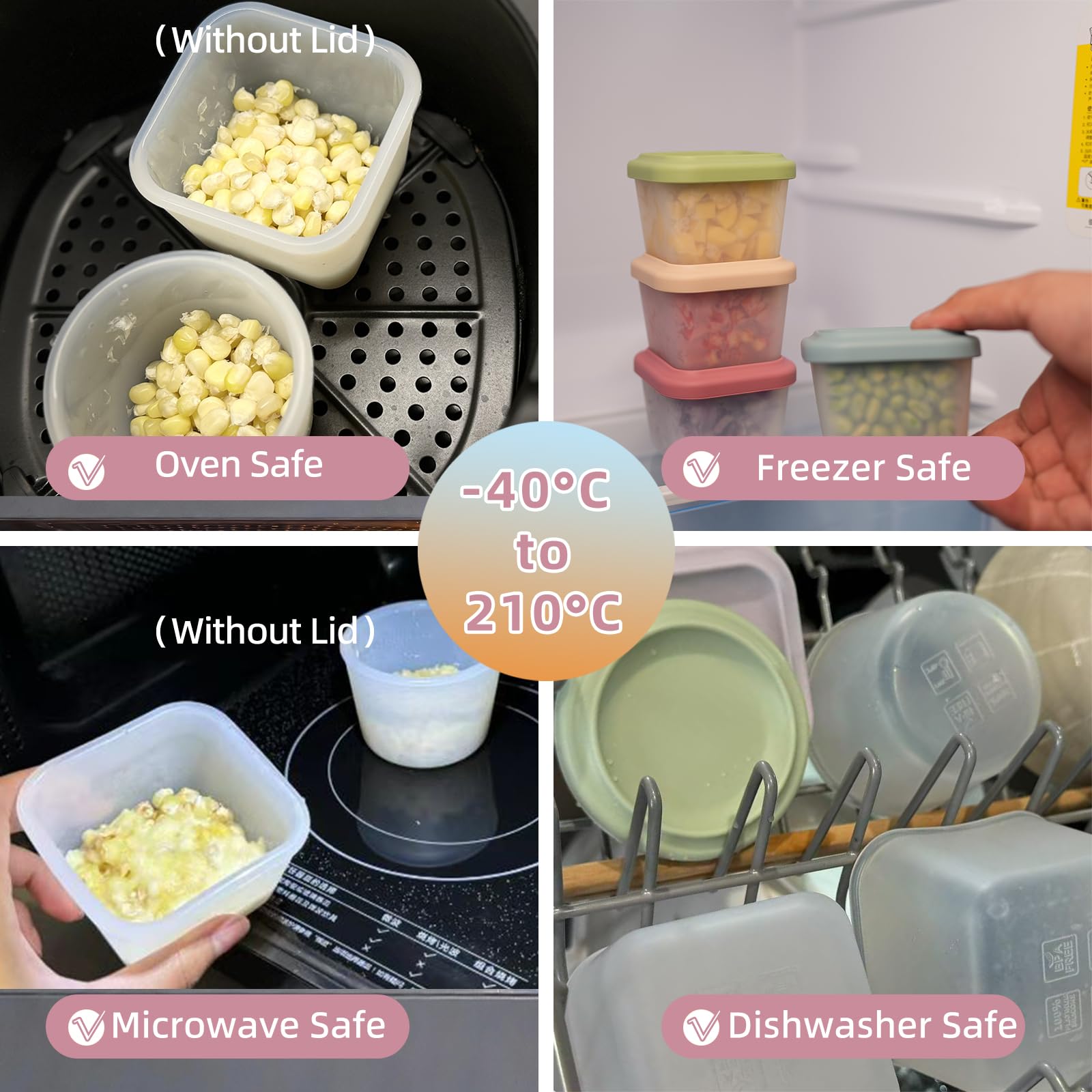 Food Grade Silicone Baby Food  - огляд і ціна Food Storage Cupboard
