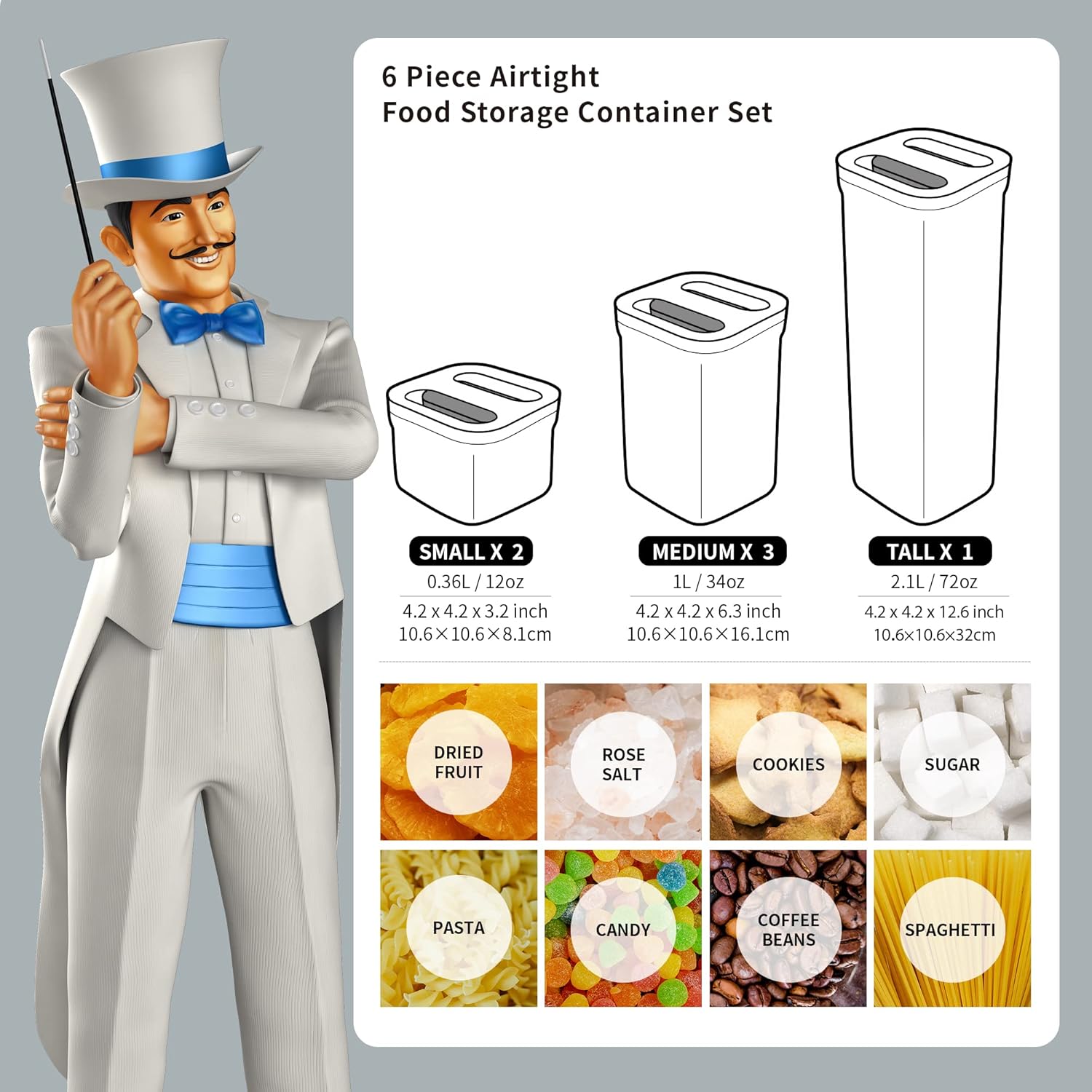 Airtight Food Storage Containe - огляд і ціна Food Storage Containers Set