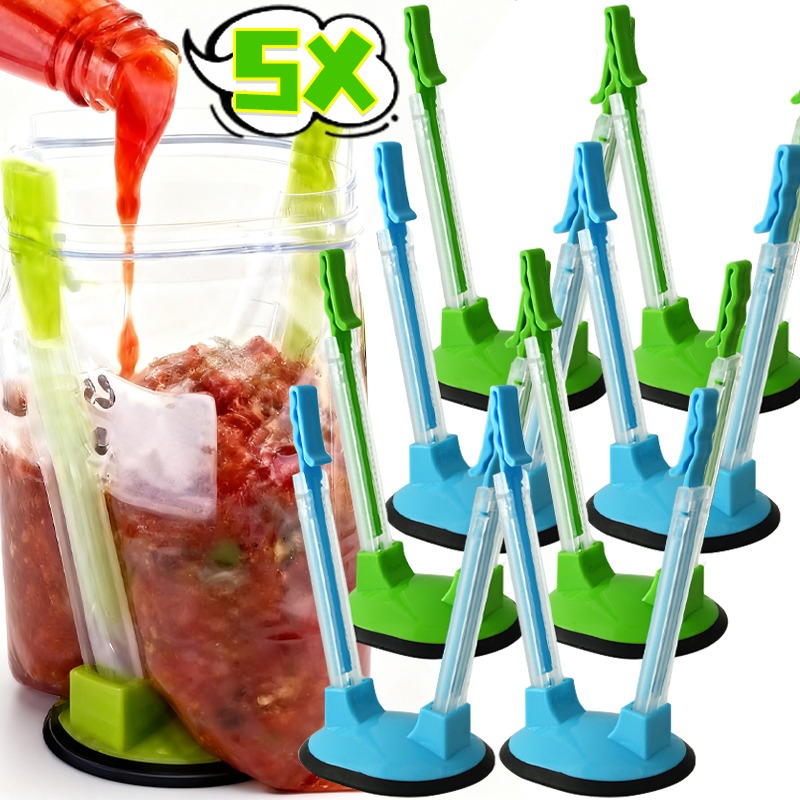 Hands Free Baggy Rack Clip Adj - огляд і ціна Food Storage Plastic Bag