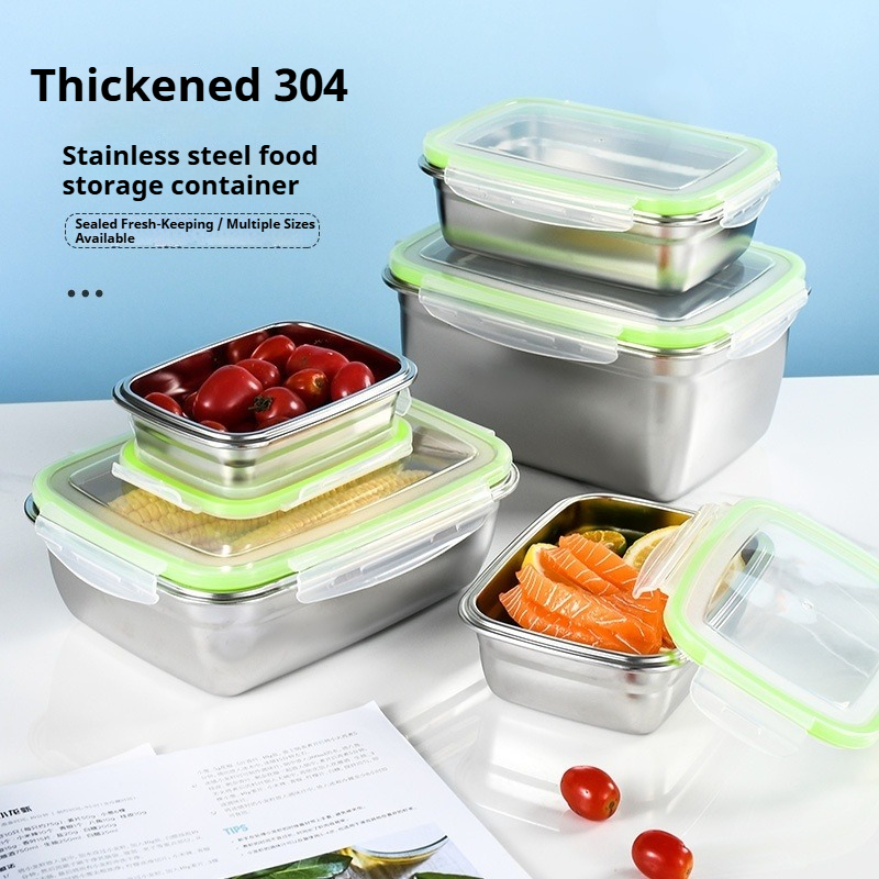 304 Stainless Steel Lunch Box  - огляд і ціна Food Storage Stackable Containers