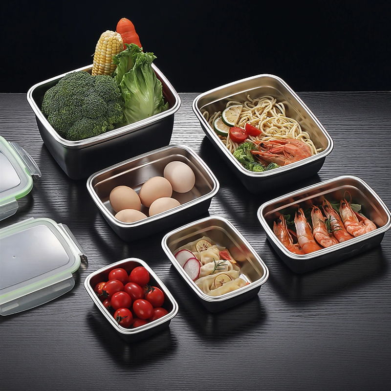 304 Stainless Steel Lunch Box  - огляд і ціна Food Storage Stackable Containers