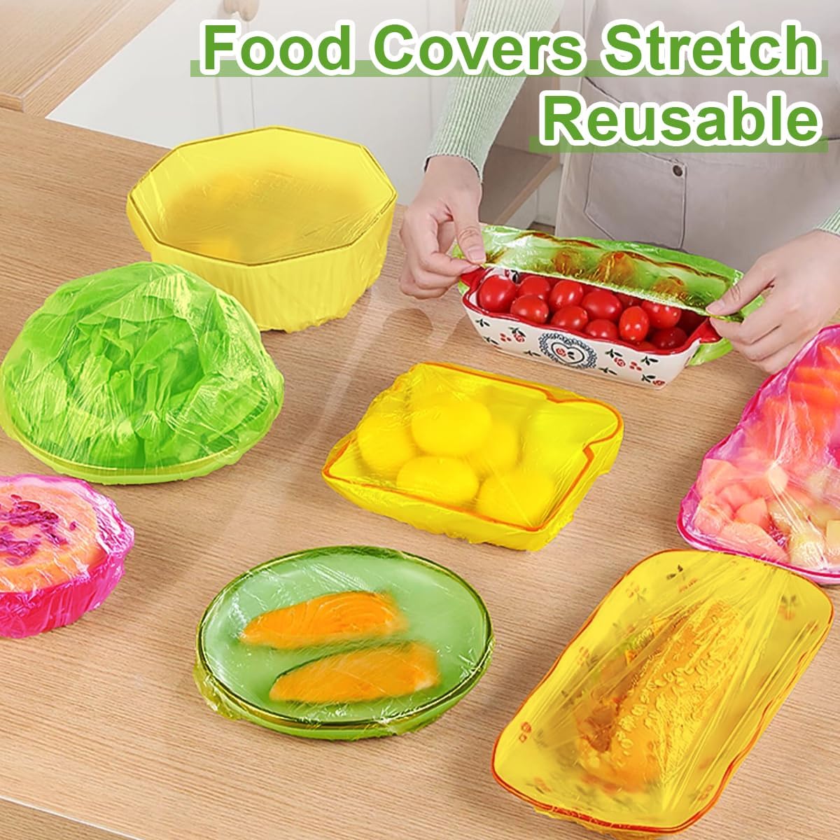 Bowl Covers Plastic Elastic Wr - огляд і ціна Food Storage Plastic Bag