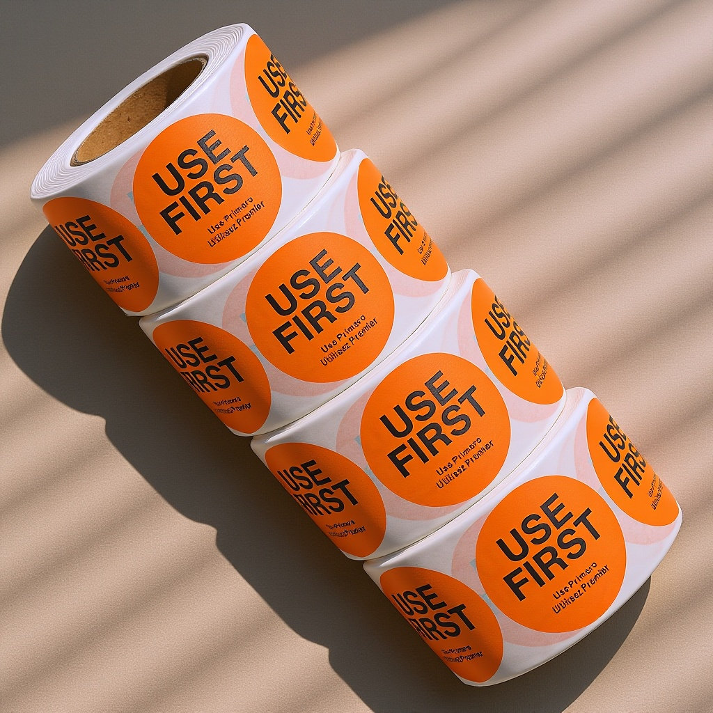 4 Rolls Use First Stickers Inv - огляд і ціна Food Storage Label
