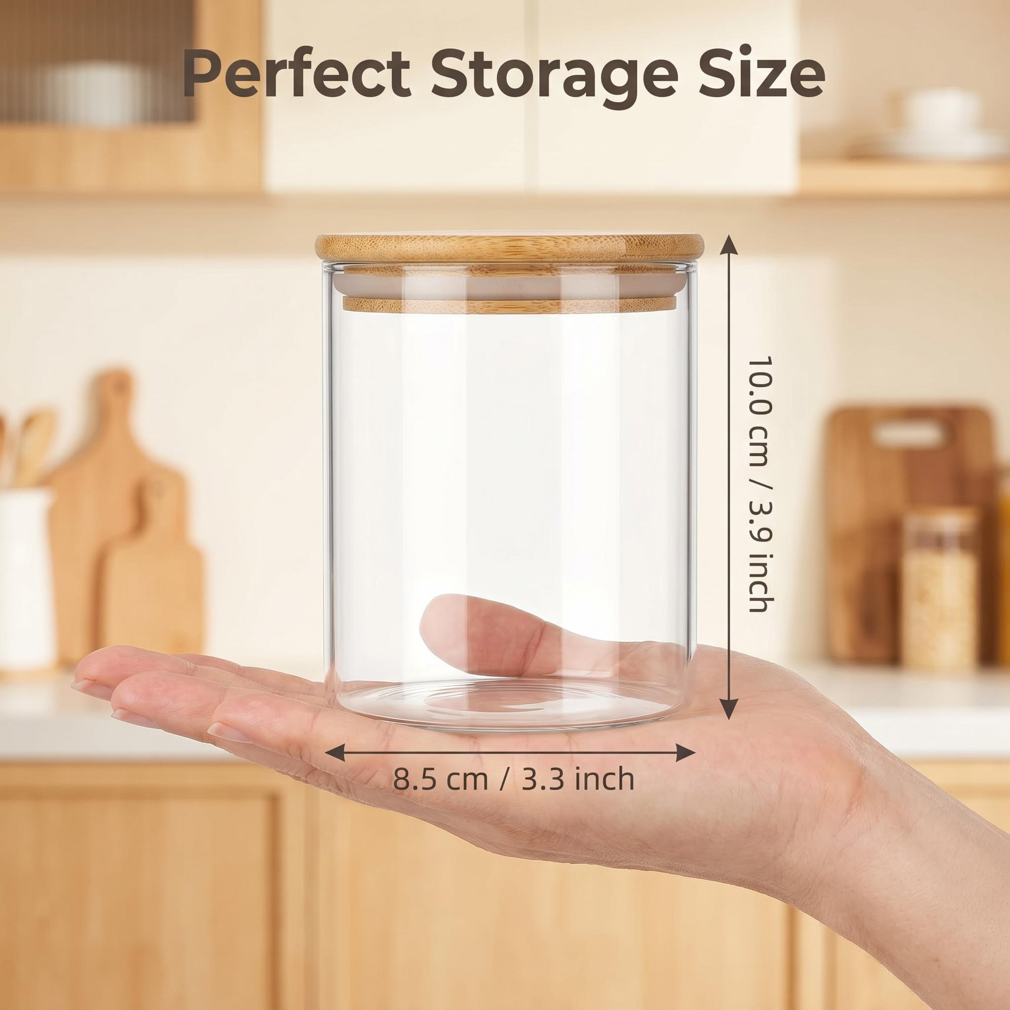 9 Pieces Clear Glass Storage C - огляд і ціна Food Storage Label