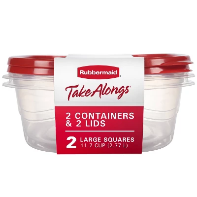 11.7 Cup Plastic 2pk Large Squ - огляд і ціна Food Storage Large