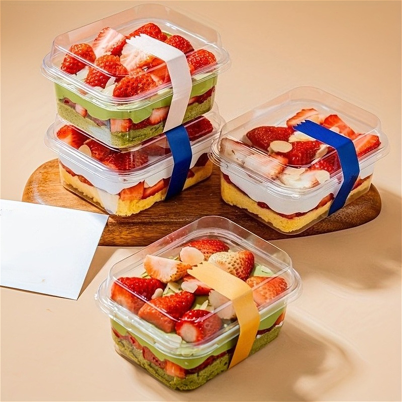 5/10/20PCS Transparent Cake Bo - огляд і ціна Xmas Food Storage Containers