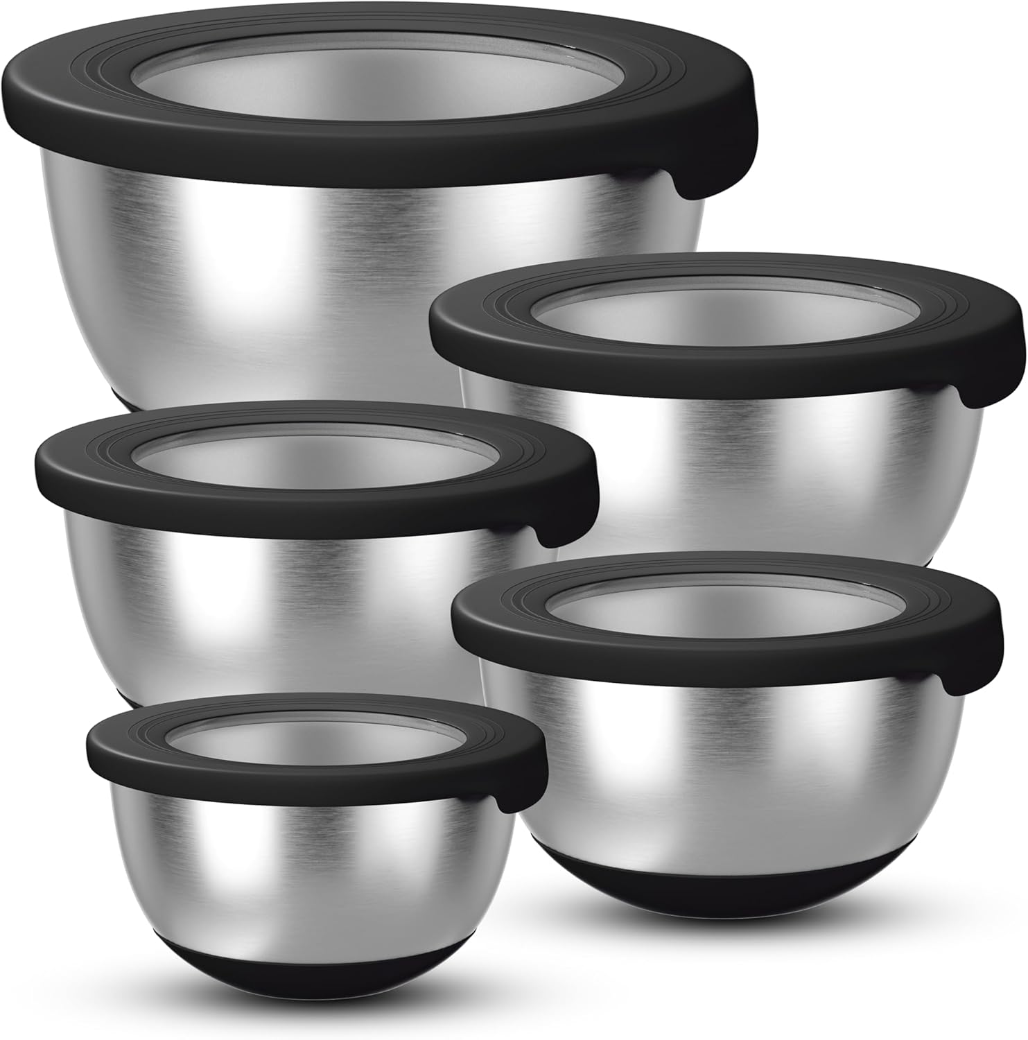 Stainless Steel Mixing Bowls w - огляд і ціна Set Food Storage