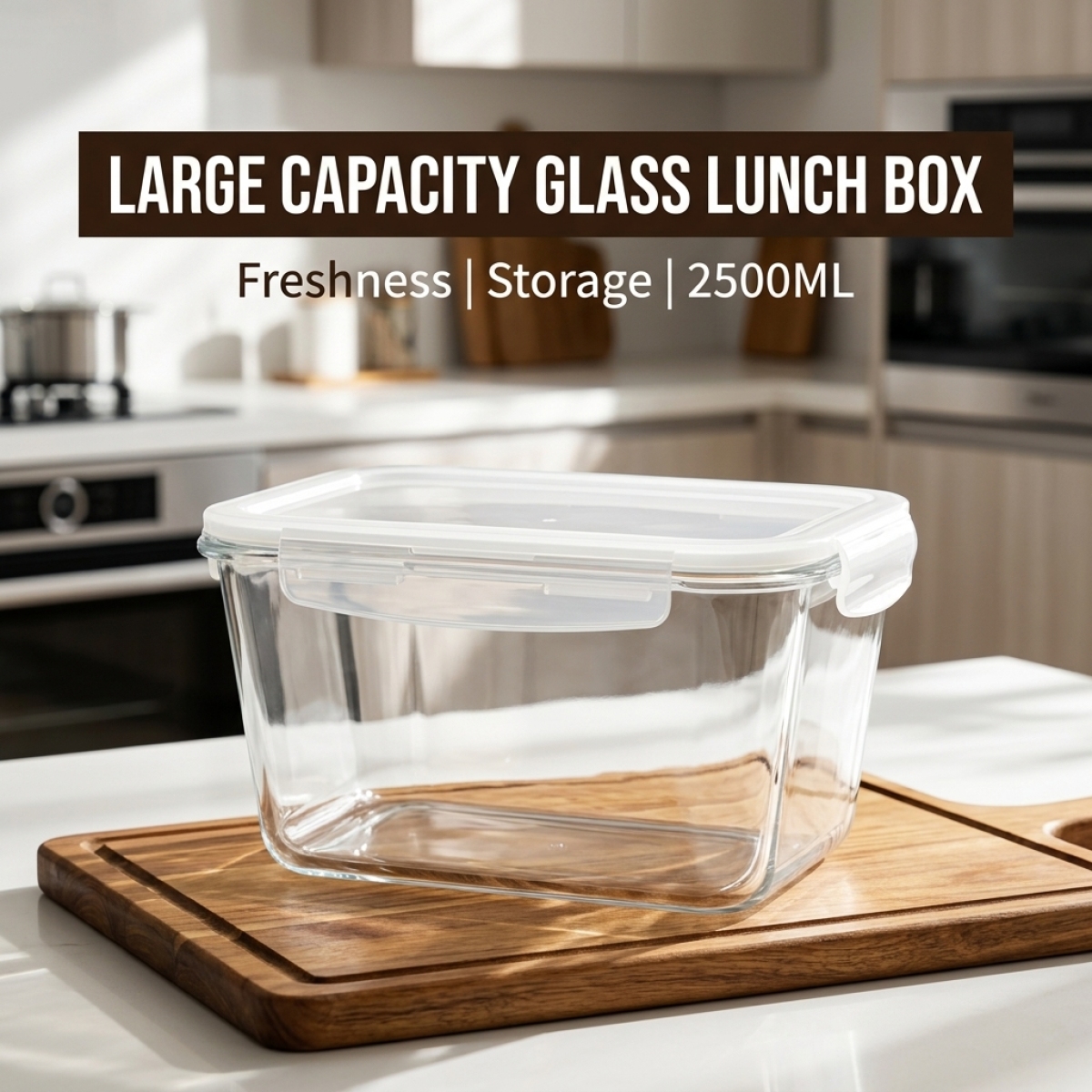 Large Capacity Borosilicate Gl - огляд і ціна Food Storage Box Large