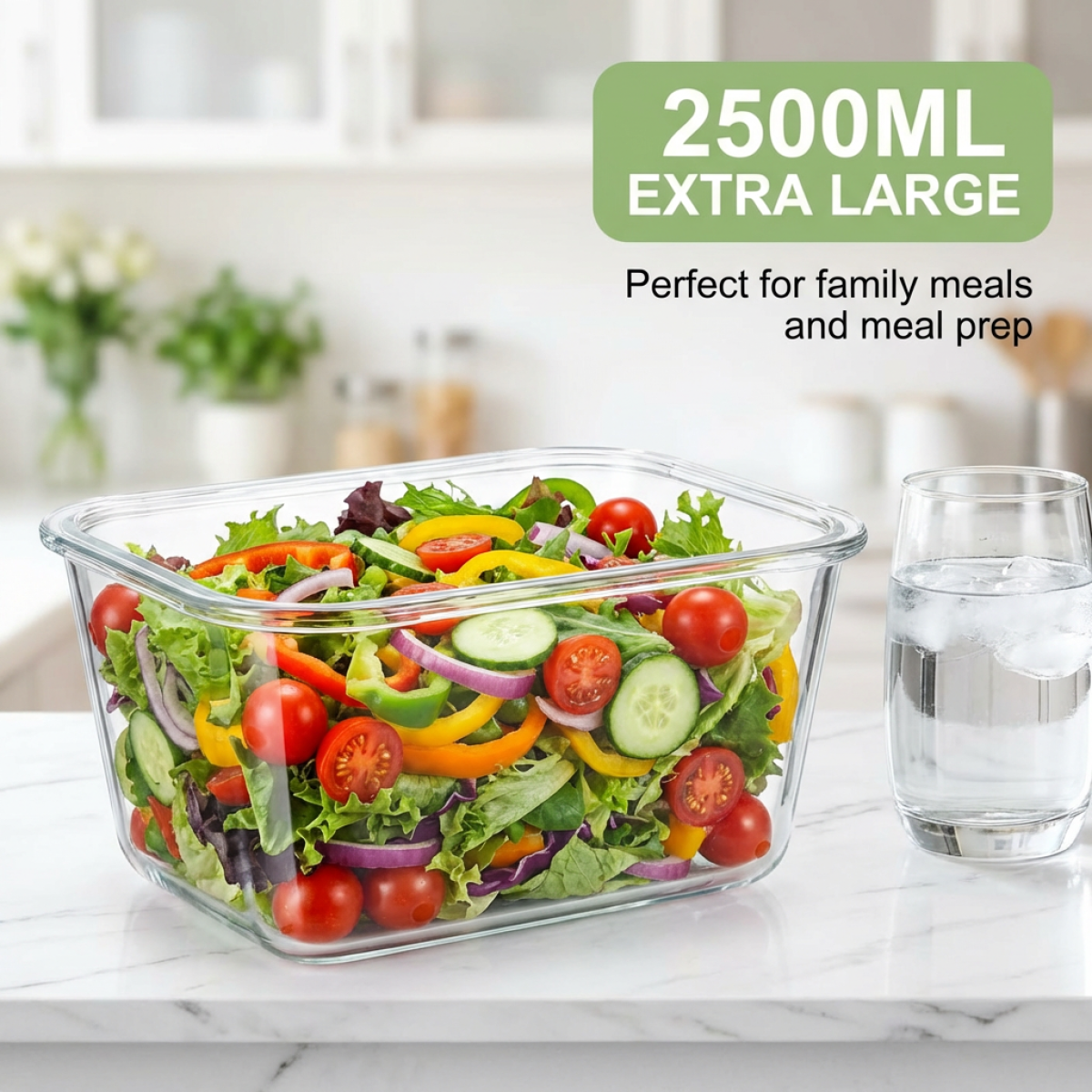 Large Capacity Borosilicate Gl - огляд і ціна Food Storage Box Large